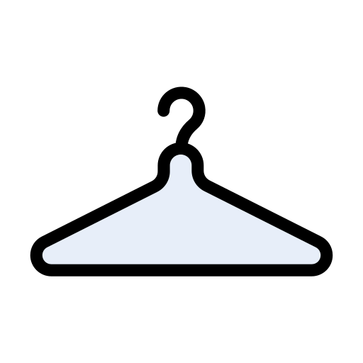 Clothes hanger Vector Stall Lineal Color icon