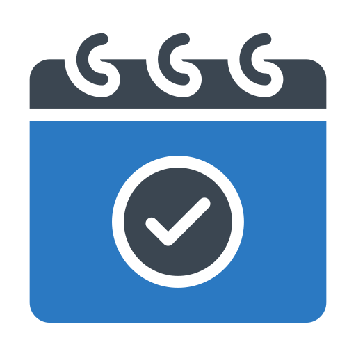 Date Generic Blue icon