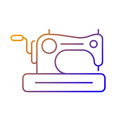 máquina de coser Generic Gradient icono