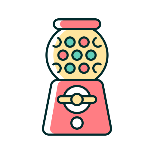 Gumball machine Generic Thin Outline Color icon