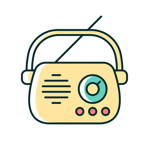 vintage-radio Generic Thin Outline Color icon