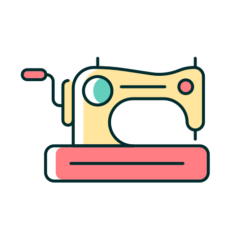 nähmaschine Generic Thin Outline Color icon