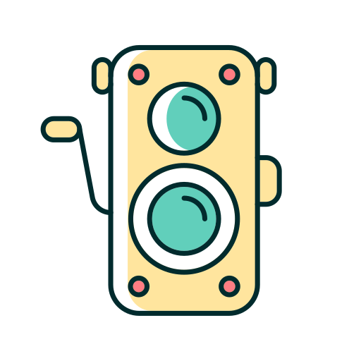 Old camera Generic Thin Outline Color icon