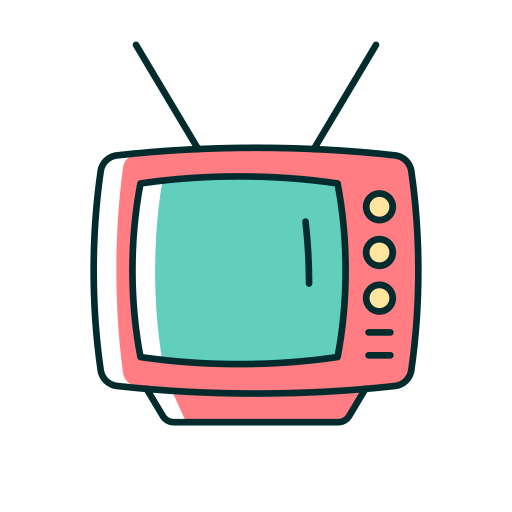 Vintage tv Generic Thin Outline Color icon