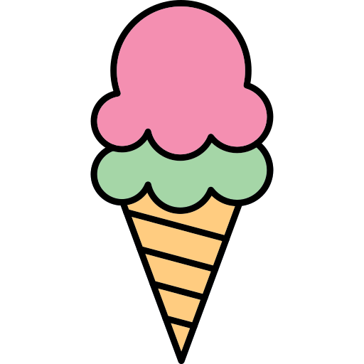 gelato Generic Thin Outline Color icona