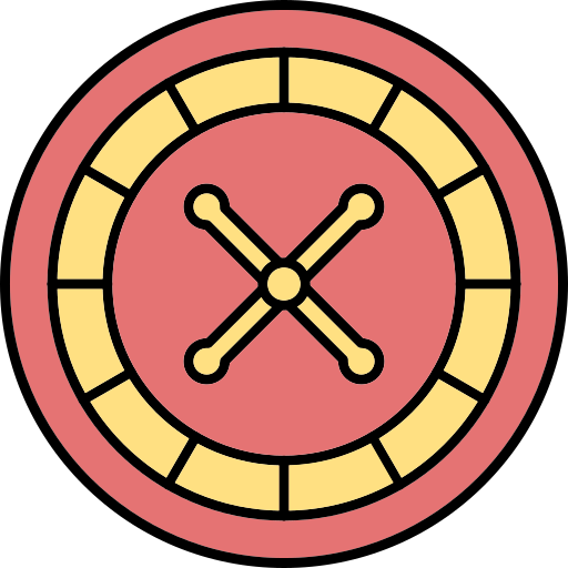 roulette Generic Thin Outline Color icon
