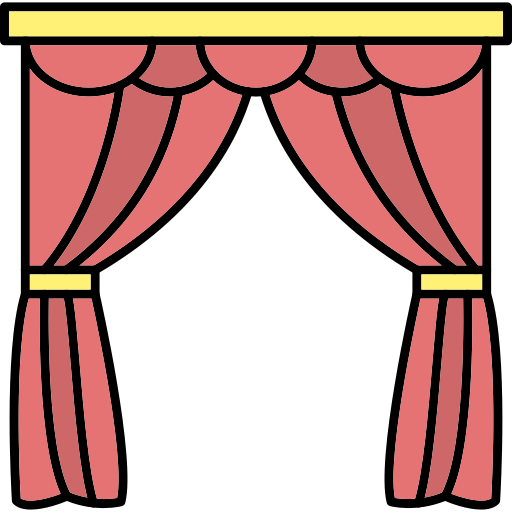 cortinas Generic Thin Outline Color icono