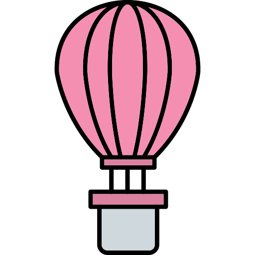Air balloon Generic Thin Outline Color icon