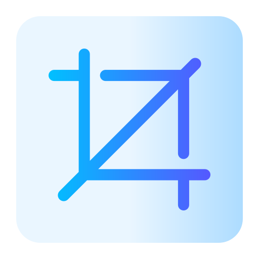 Crop Generic Flat Gradient icon