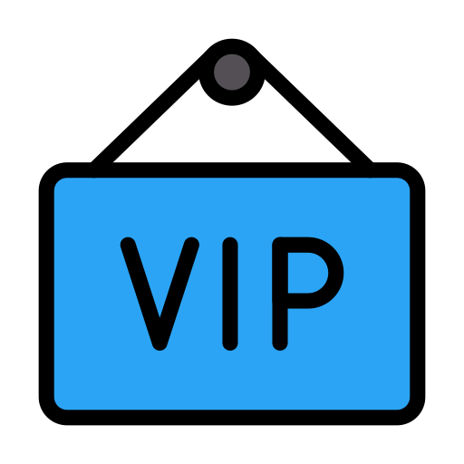 vip-kaart Vector Stall Lineal Color icoon