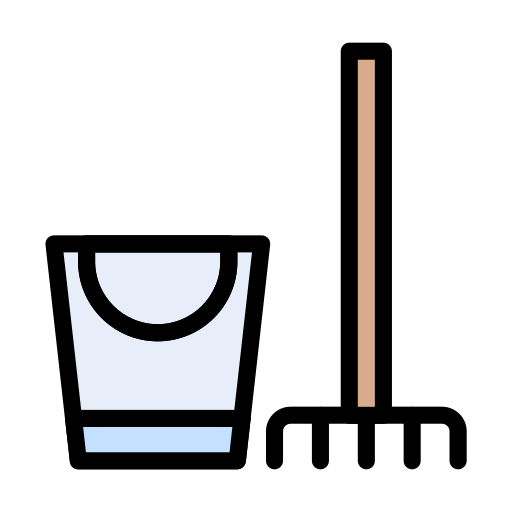 Pail Vector Stall Lineal Color icon