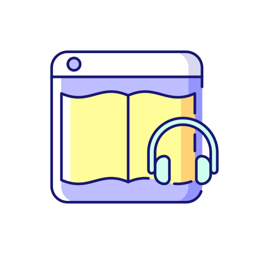 hörbuch Generic Thin Outline Color icon