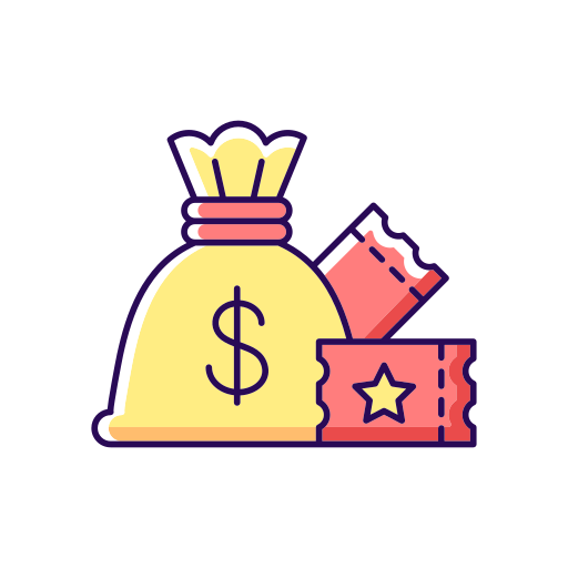 Money bag Generic Thin Outline Color icon