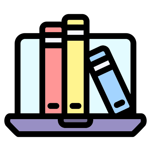 디지털 도서관 Generic Outline Color icon