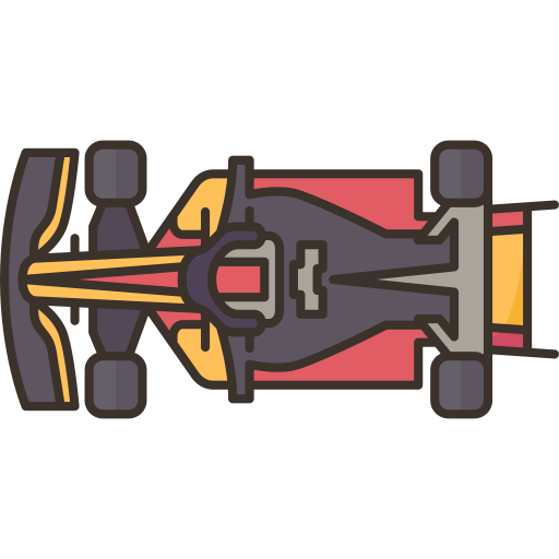 Racing car Amethys Design Lineal Color icon