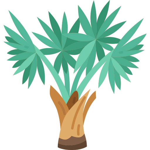 drzewo palmowe Amethys Design Flat ikona