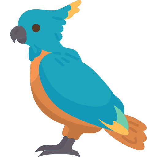 papuga Amethys Design Flat ikona