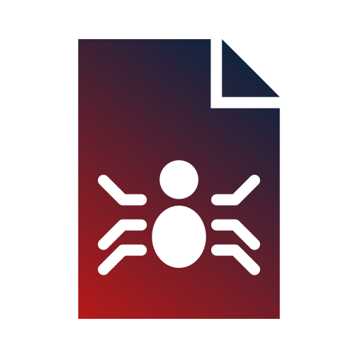 malware Generic Flat Gradient icona