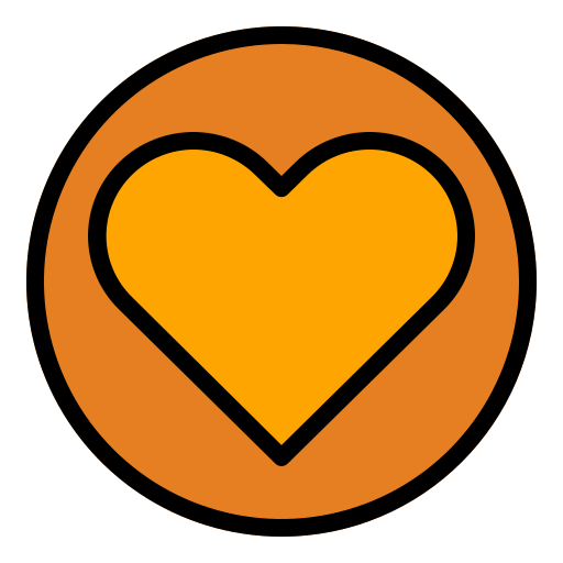 心臓 Generic Outline Color icon