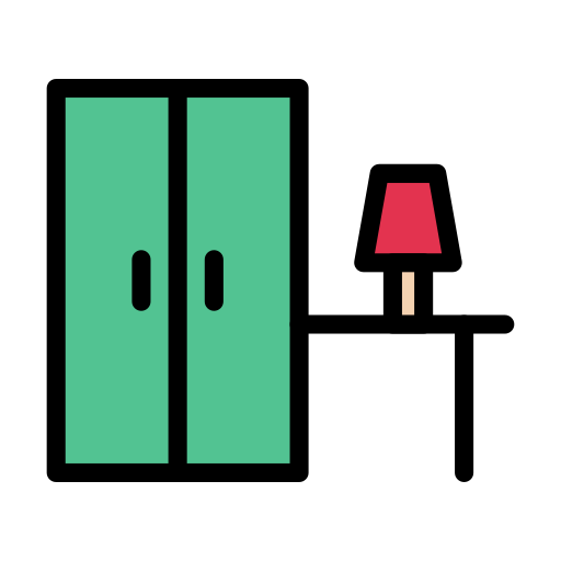 リビングルーム Vector Stall Lineal Color icon