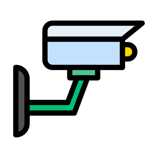 cctv Vector Stall Lineal Color ikona