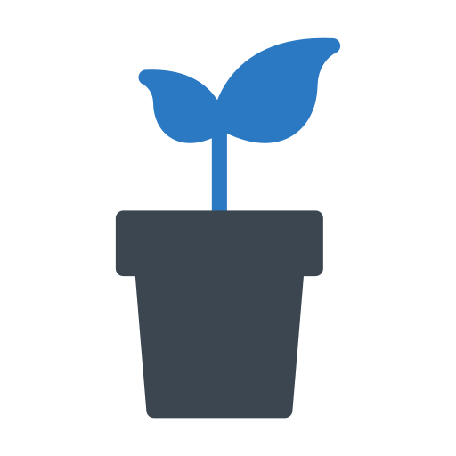 Plant pot Generic Blue icon