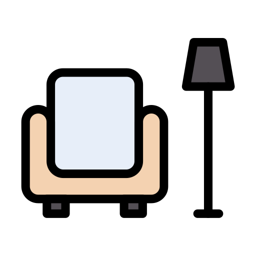 Sofa Vector Stall Lineal Color icon