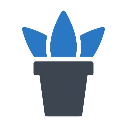 vaso de planta Generic Blue Ícone