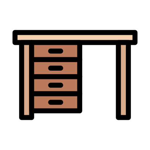 테이블 Vector Stall Lineal Color icon