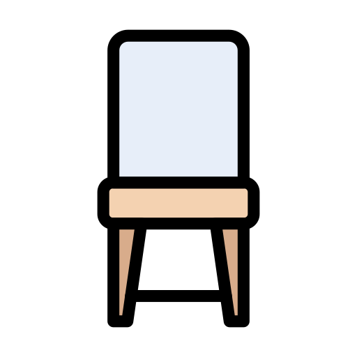 Office chair Vector Stall Lineal Color icon