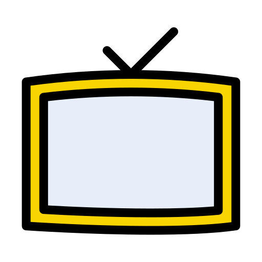 telewizja Vector Stall Lineal Color ikona