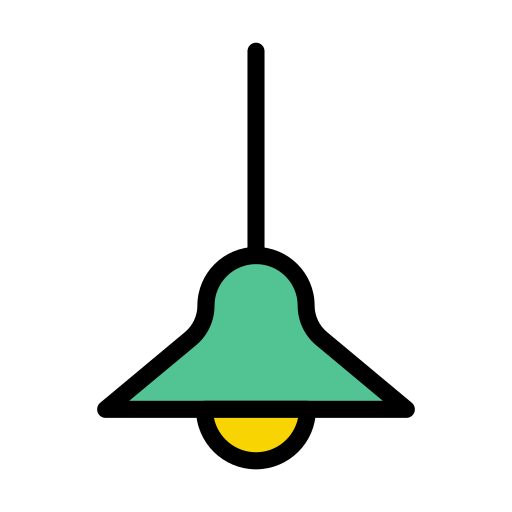 Hang lamp Vector Stall Lineal Color icon
