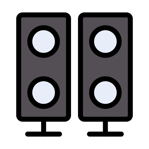 スピーカー Vector Stall Lineal Color icon
