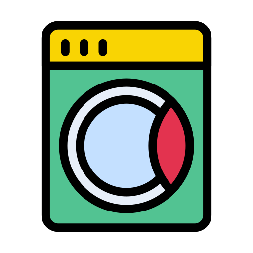洗濯機 Vector Stall Lineal Color icon