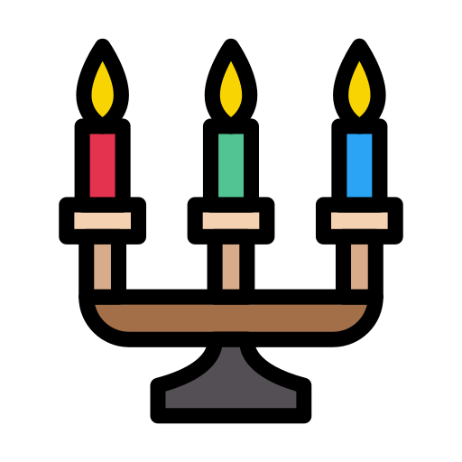 Candle Vector Stall Lineal Color icon