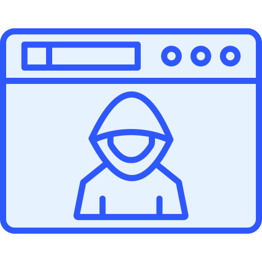 Hacker Generic Blue icon