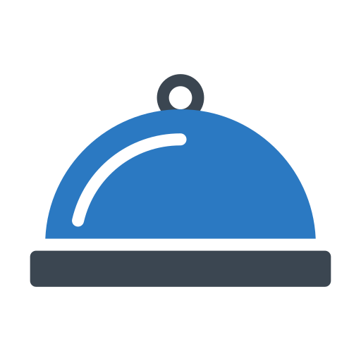 서빙 접시 Generic Blue icon