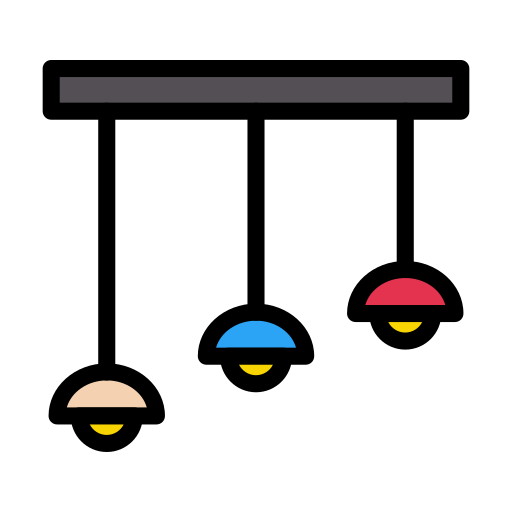 móvil de cuna Vector Stall Lineal Color icono