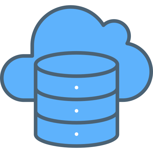 Database storage Generic Blue icon