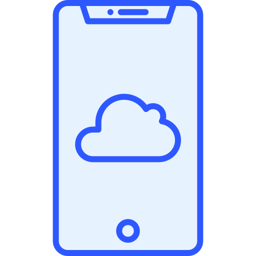 Облачные вычисления Generic Blue иконка