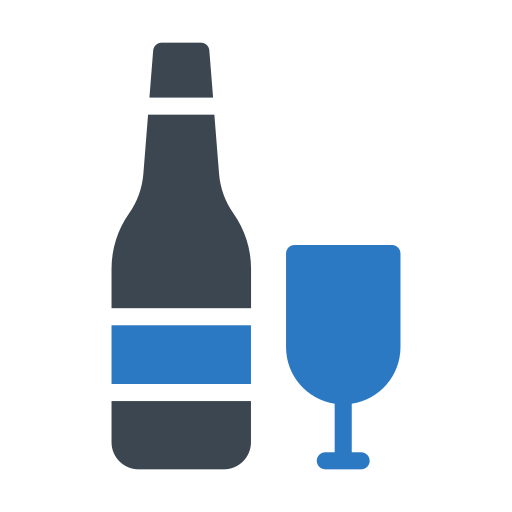 bouteille de vin Generic Blue Icône