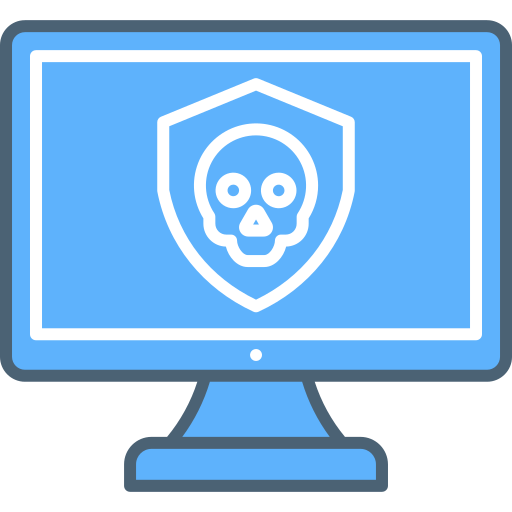 cyber attacke Generic Blue icon