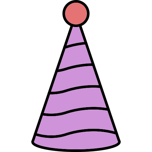 czapka imprezowa Generic Thin Outline Color ikona
