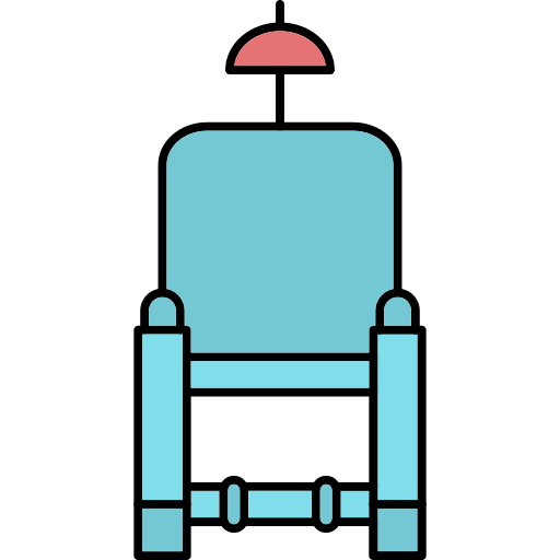 silla eléctrica Generic Thin Outline Color icono