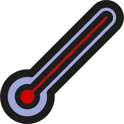 termómetro Soodabeh Ami Lineal Color icono