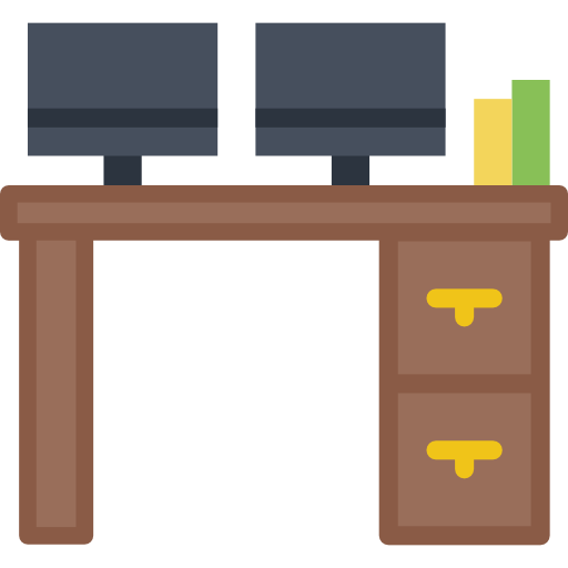 Desk Basic Miscellany Flat icon