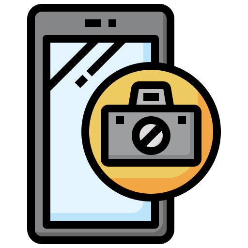 携帯電話のカメラ Surang Lineal Color icon