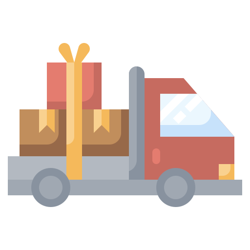 Delivery truck Surang Flat icon