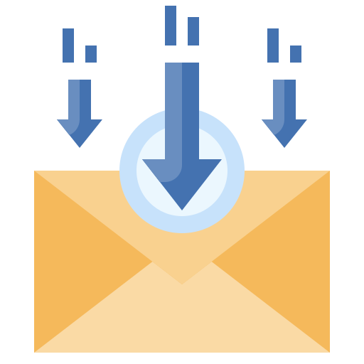 Receive mail Surang Flat icon