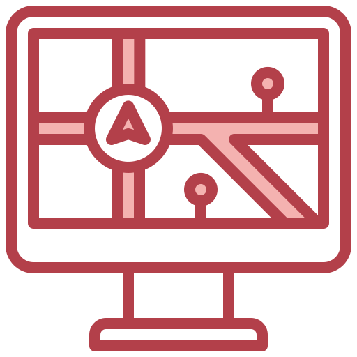 geographisches positionierungs system Surang Red icon